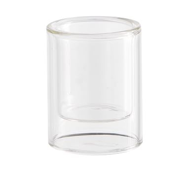 Floating Glass Candleholder, Votive, Small, 6"H - Clear - Image 0