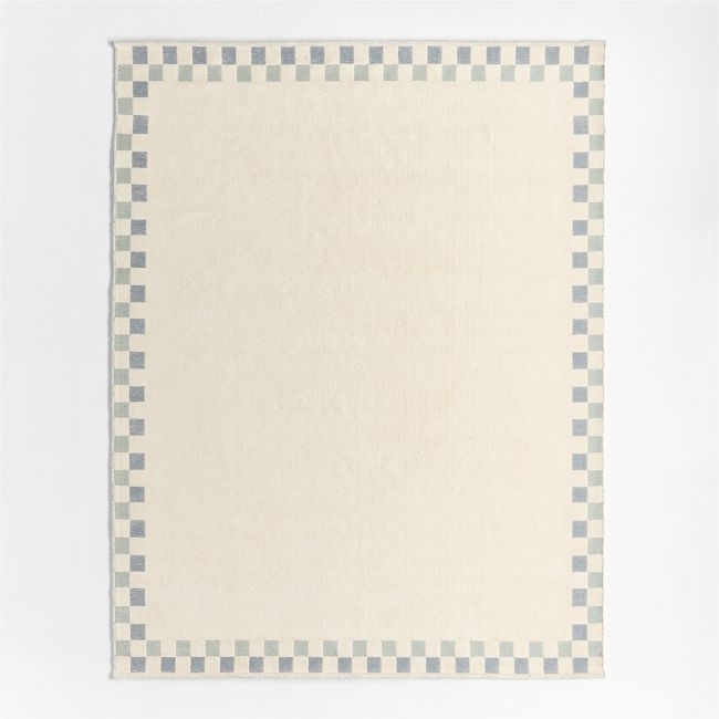 Finish Line Smoke Blue Kids Area Rug 5'x8' - Image 0