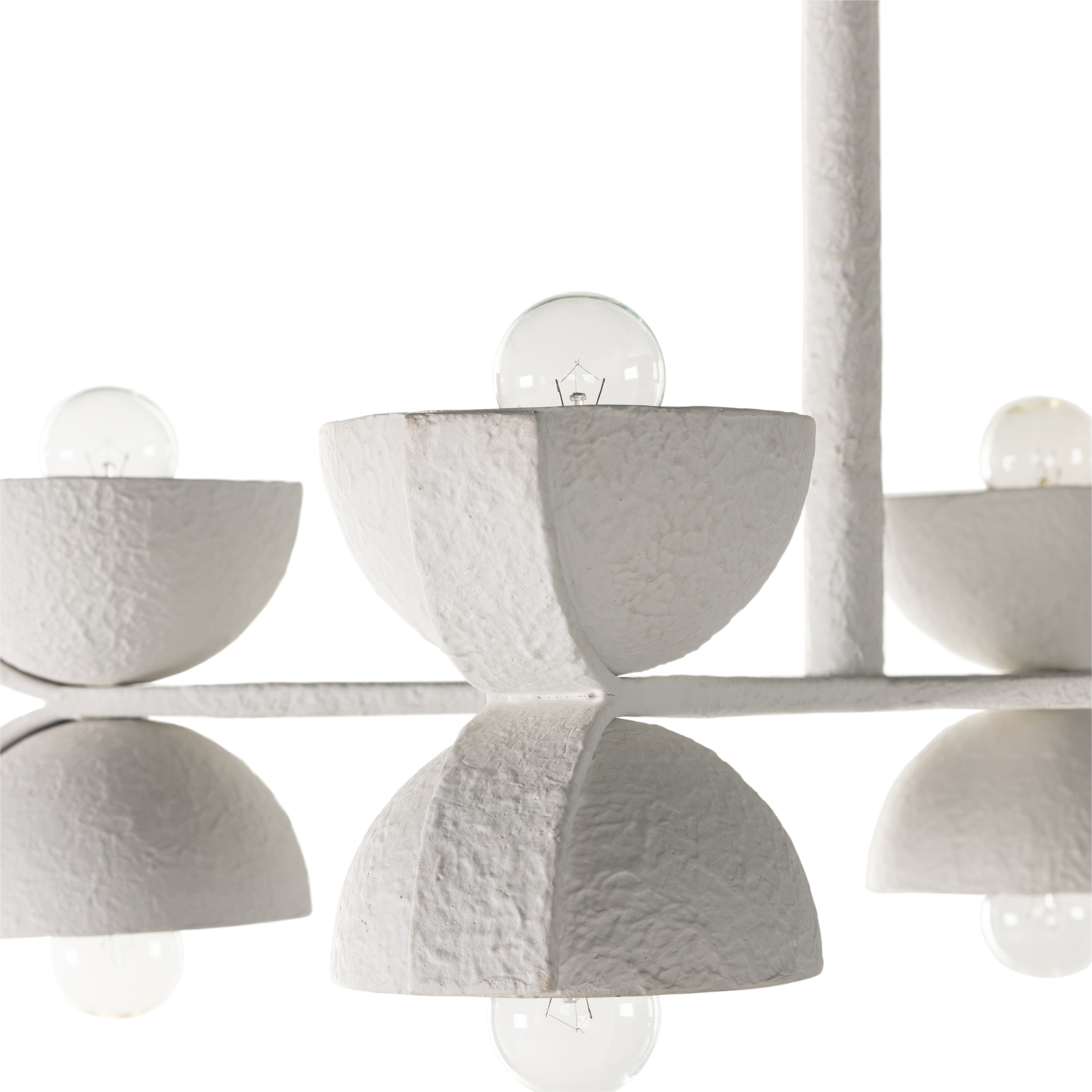 Santorini Chandelier - Matte White Plaster - Image 8