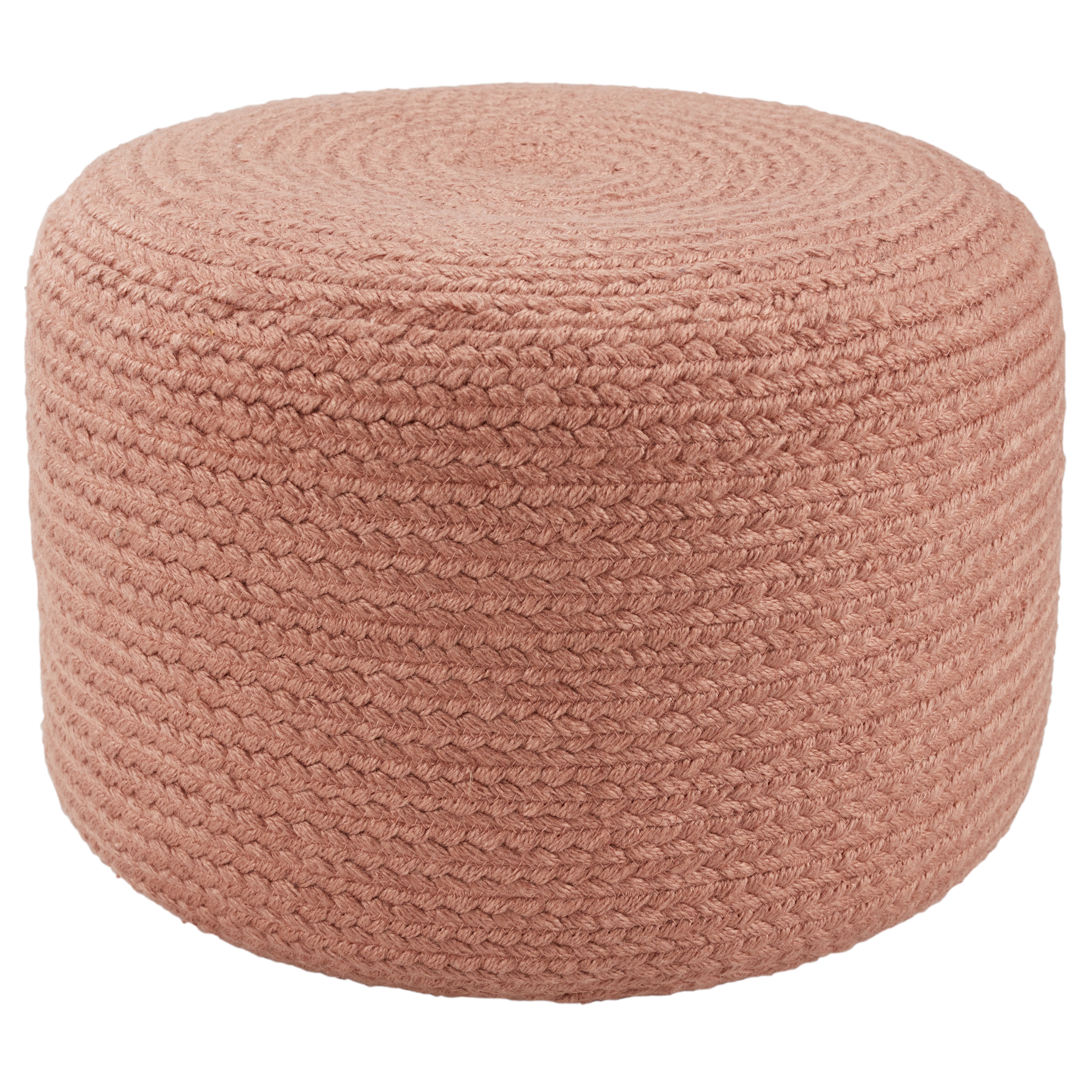 Vibe by Santa Rosa Indoor/ Outdoor Blush Cylinder Pouf - Image 0