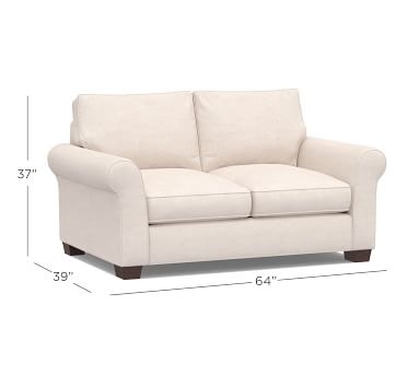 PB Comfort Roll Arm Upholstered Sofa 80", Box Edge Memory Foam Cushions, Textured Basketweave Black - Image 2