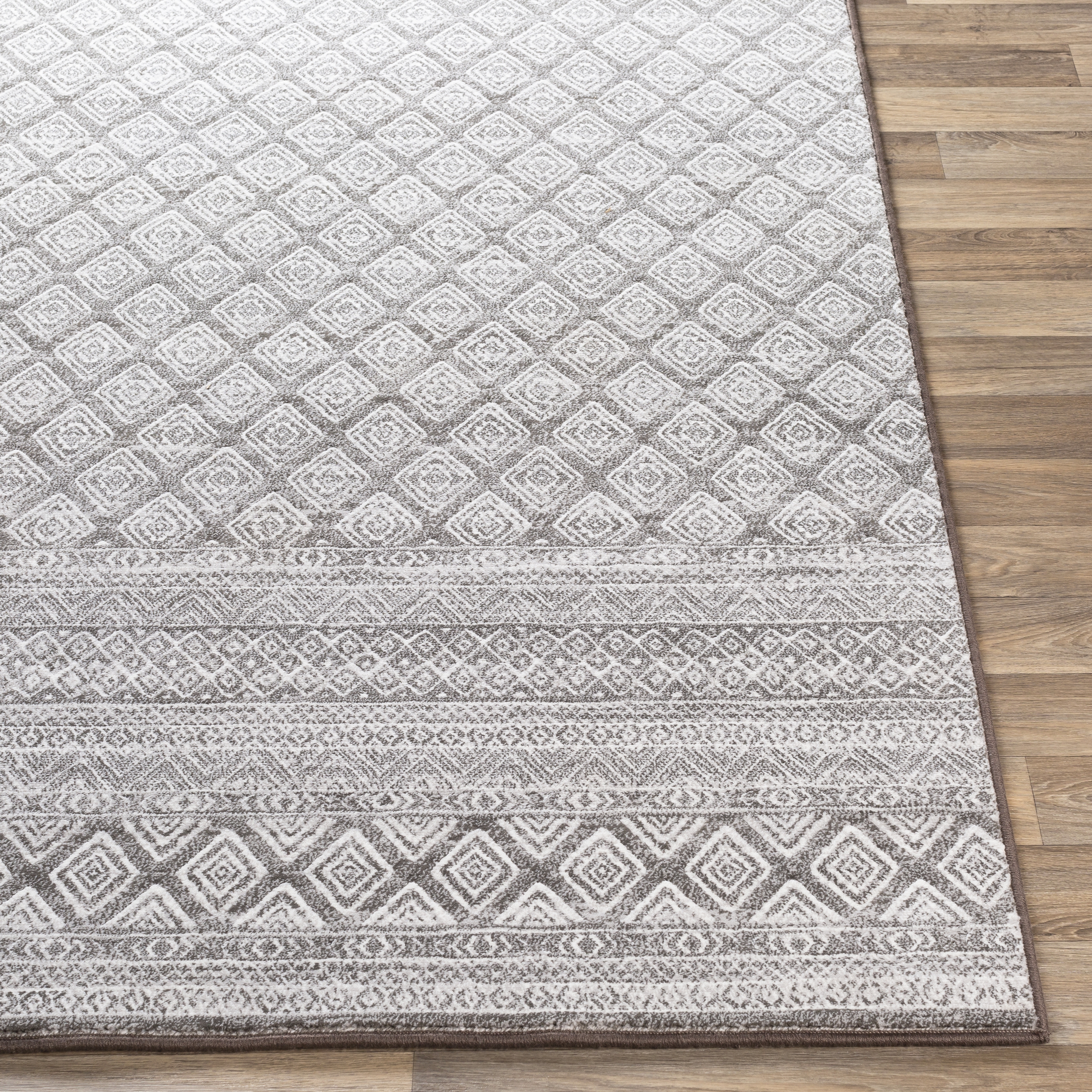Contempo Beige Indoor 2'7" x 7'10" Machine Woven Rug - Image 2