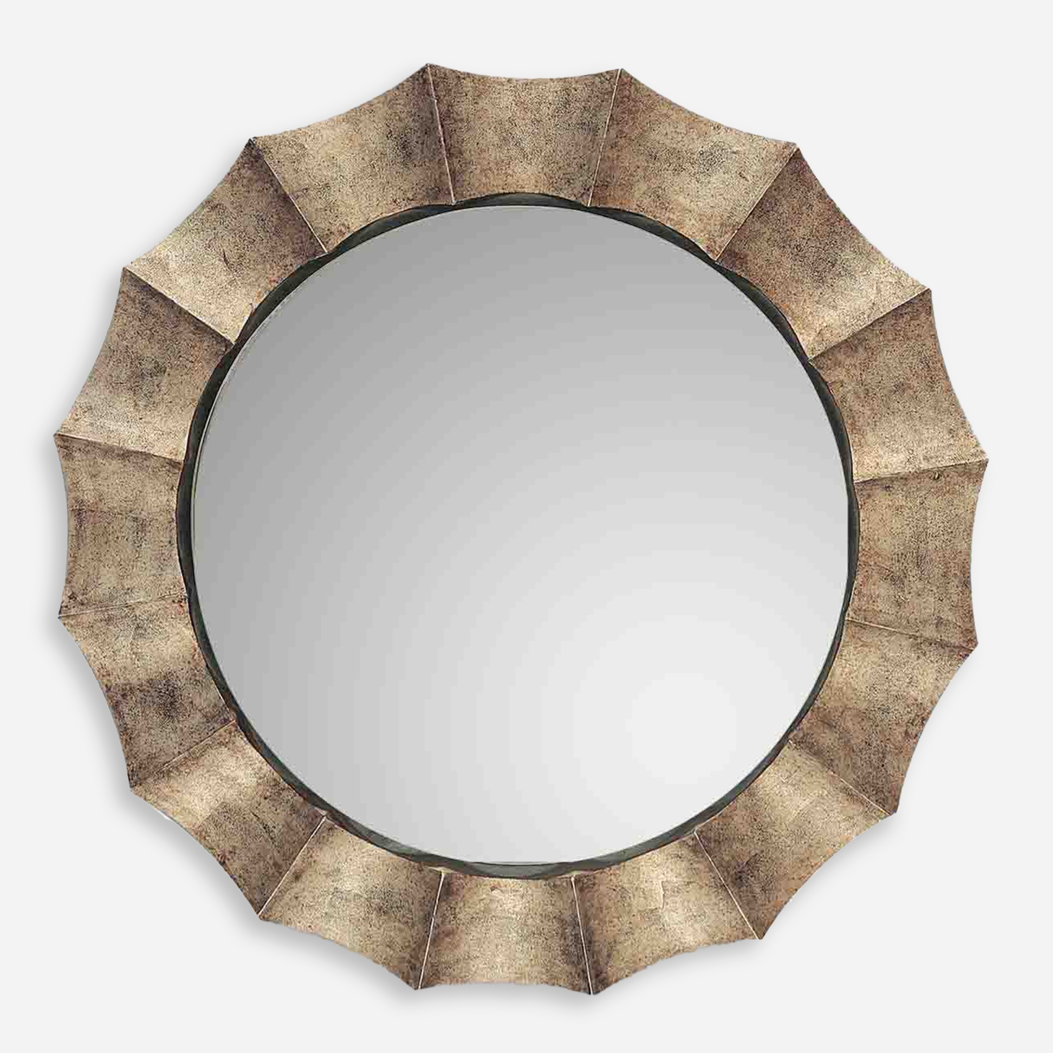 Gotham U Antique Silver Mirror - Image 0