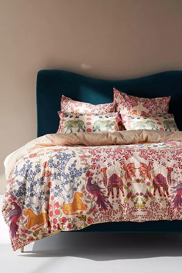 Matteo Cotton Slub Printed Duvet Cover - Image 0