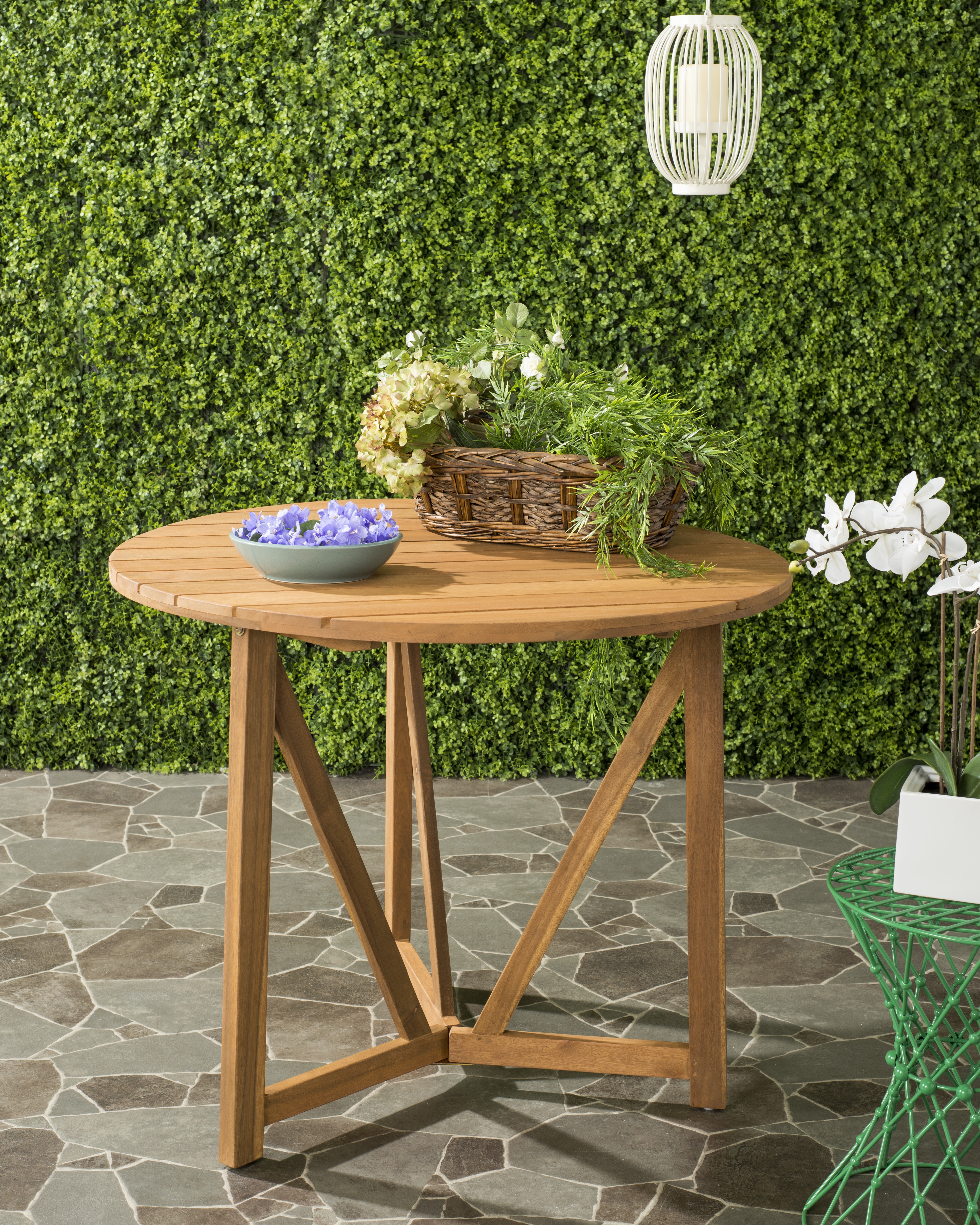 Cloverdale Round Table - Natural - Safavieh - Image 3