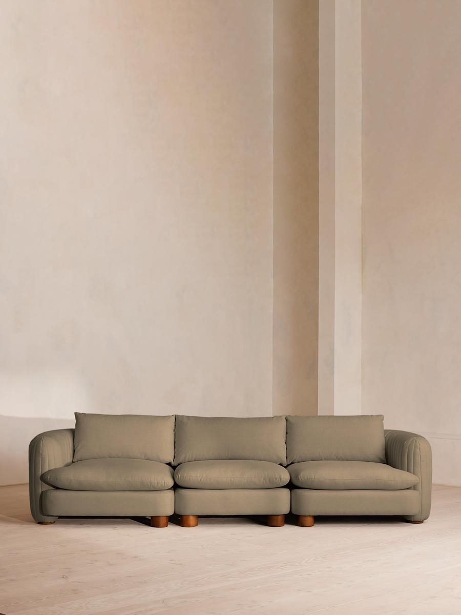 Vivienne Sectional Sofa, Four Seater, Loden, Sage, US - Image 0