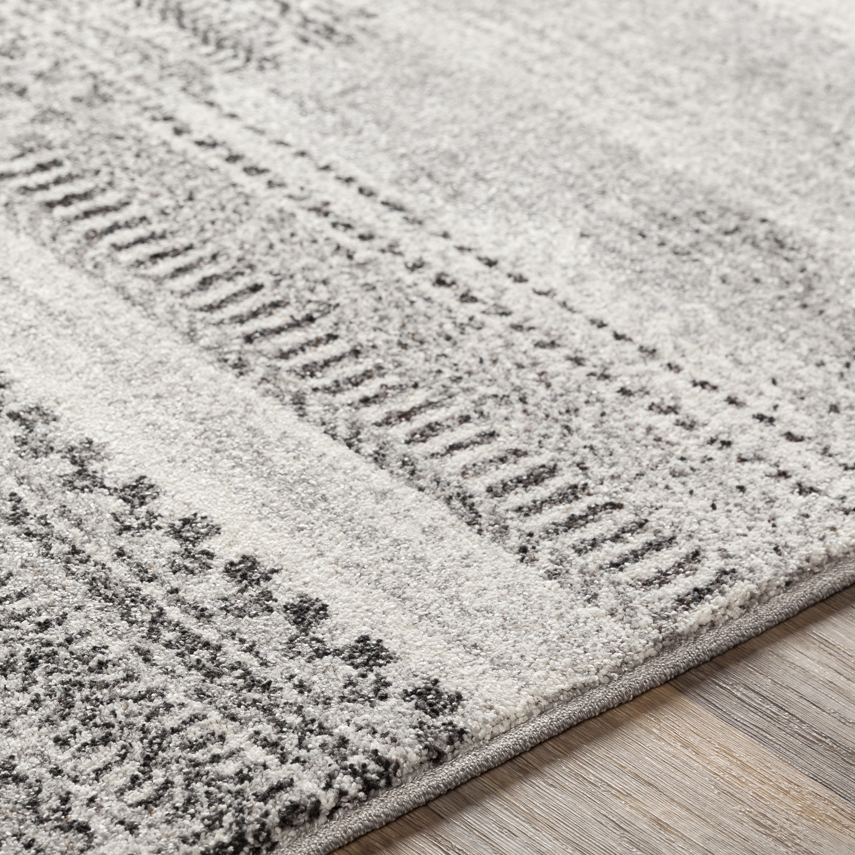 Nepali Gray Indoor 8'10" x 12'4" Machine Woven Rug - Image 3