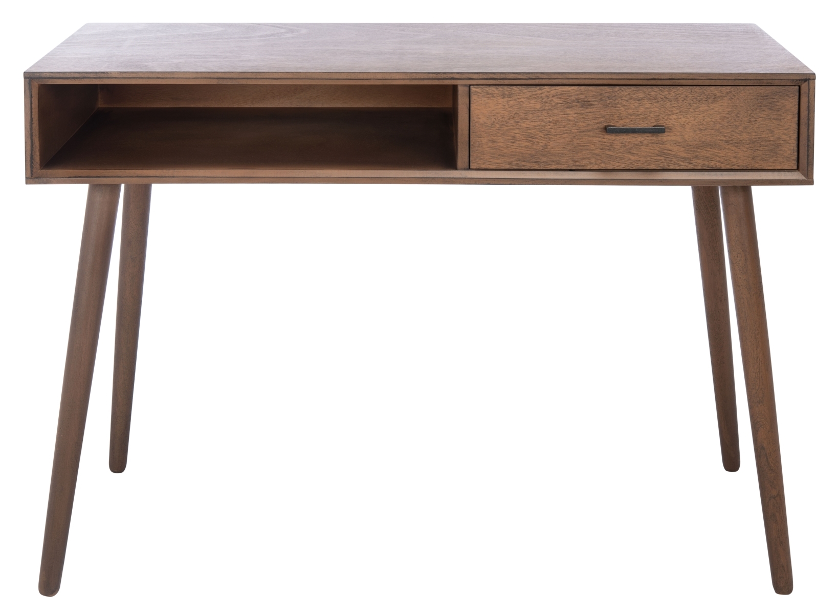 Remy 1 Drawer Writing  Desk - Brown - Safavieh - Image 0