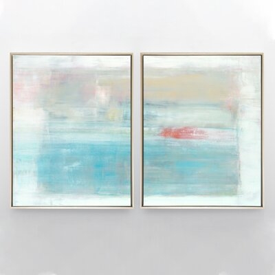 Coercion Set Of Two Vertical Framed Canvas Gicleés - Image 0