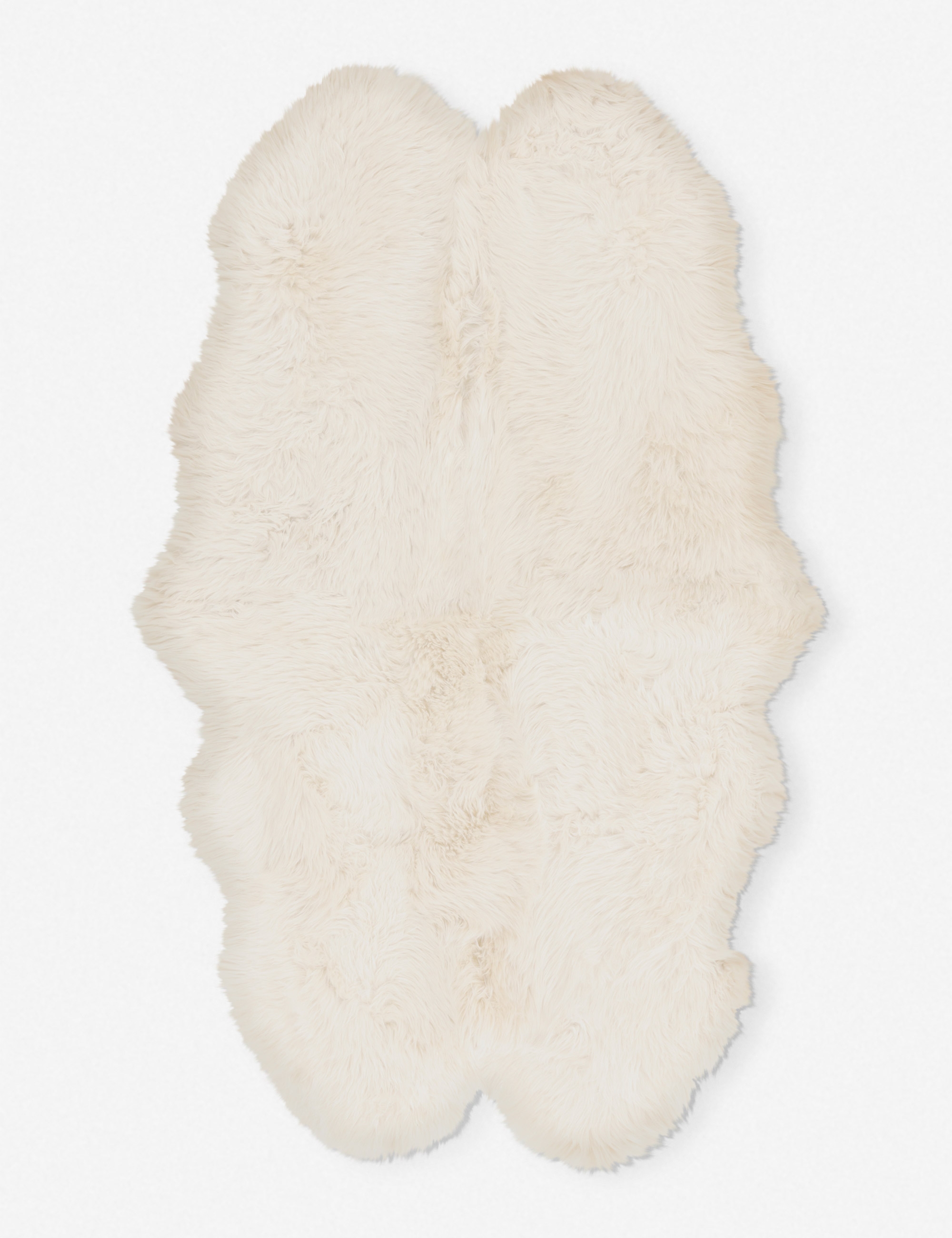 Alma Sheepskin Rug, White 2' x 6' - Image 2