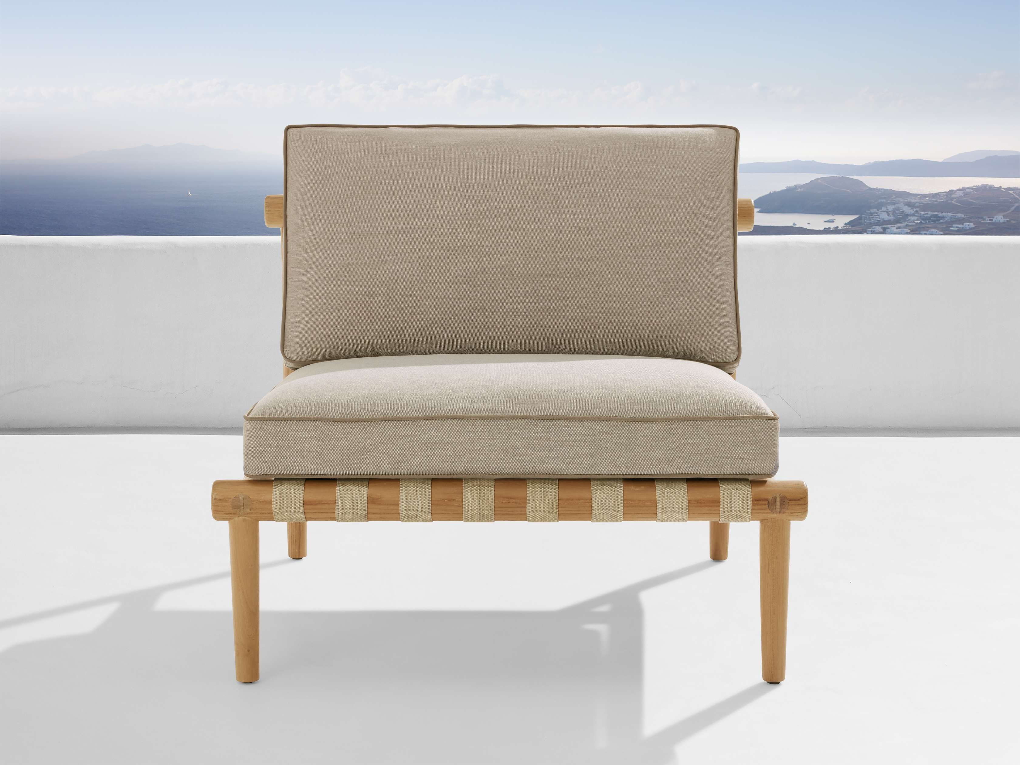 Elio Outdoor Collection Covers in Fabric Gray  Lounge Chair - Image 0