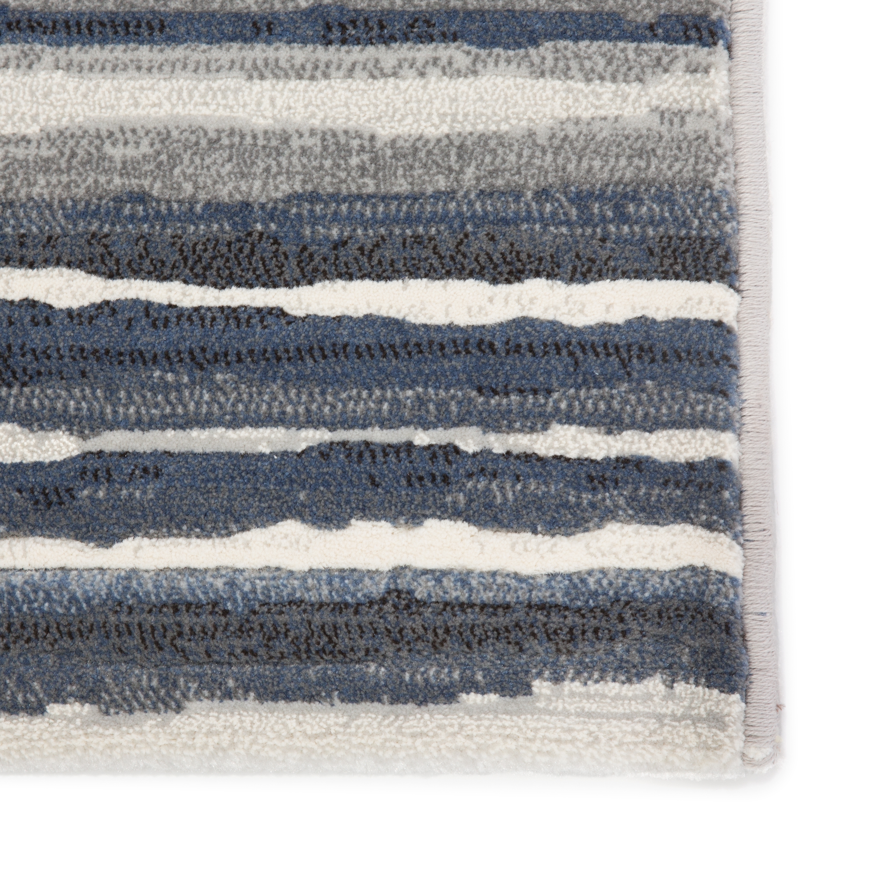 Kenith Stripe Blue/ Gray Area Rug (5'3"X7'6") - Image 3