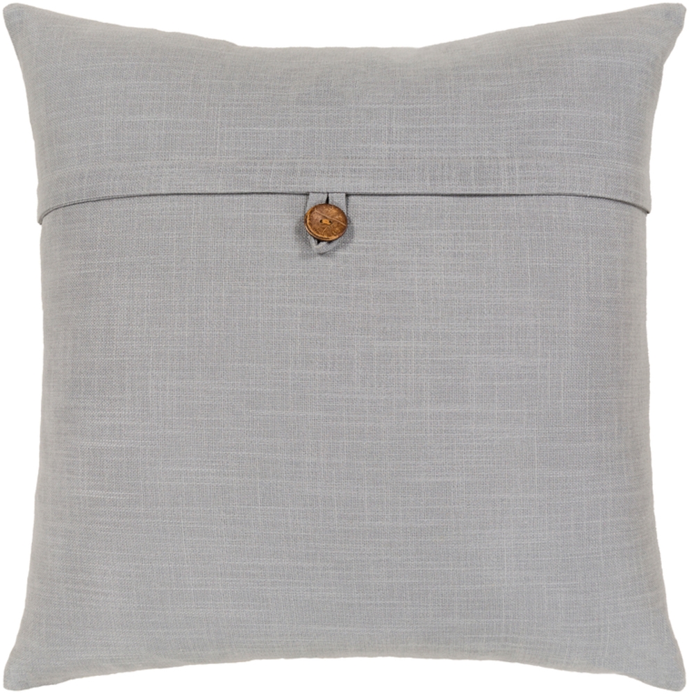 Perine Pillow Cover, 20" x 20", Light Gray - Image 0