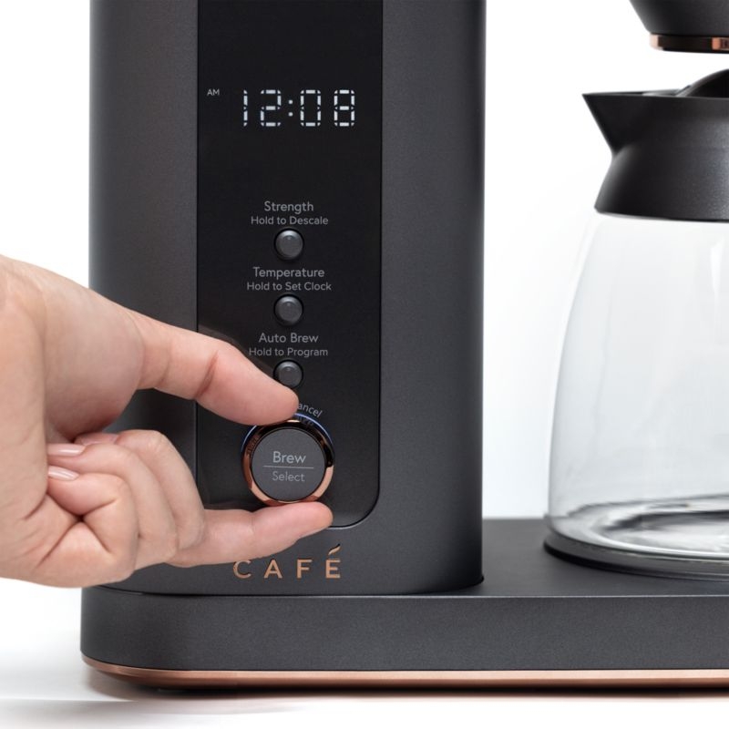Café ™ Matte Black 10-Cup Drip Coffee Maker with Glass Carafe - Image 6