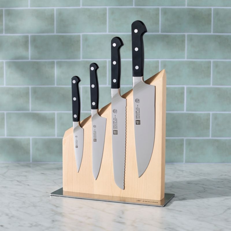 Zwilling Carbon 5-Piece Magnetic Knife Block Set - Image 1