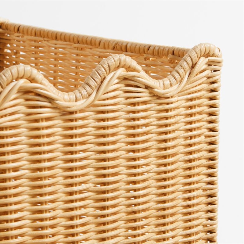 Keepsake Wavy Wicker Kids Storage Bin by Jeremiah Brent - Image 6