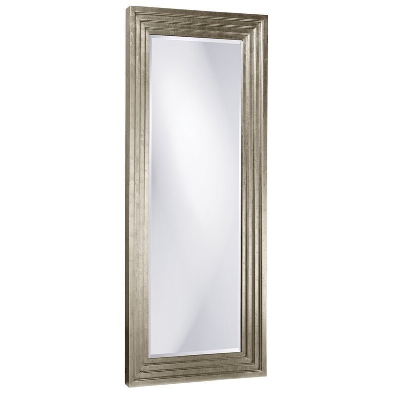 Delano Modern & Comtemporary Beveled Full Length Mirror Size: 82" x 34", Finish: Silver - Image 0