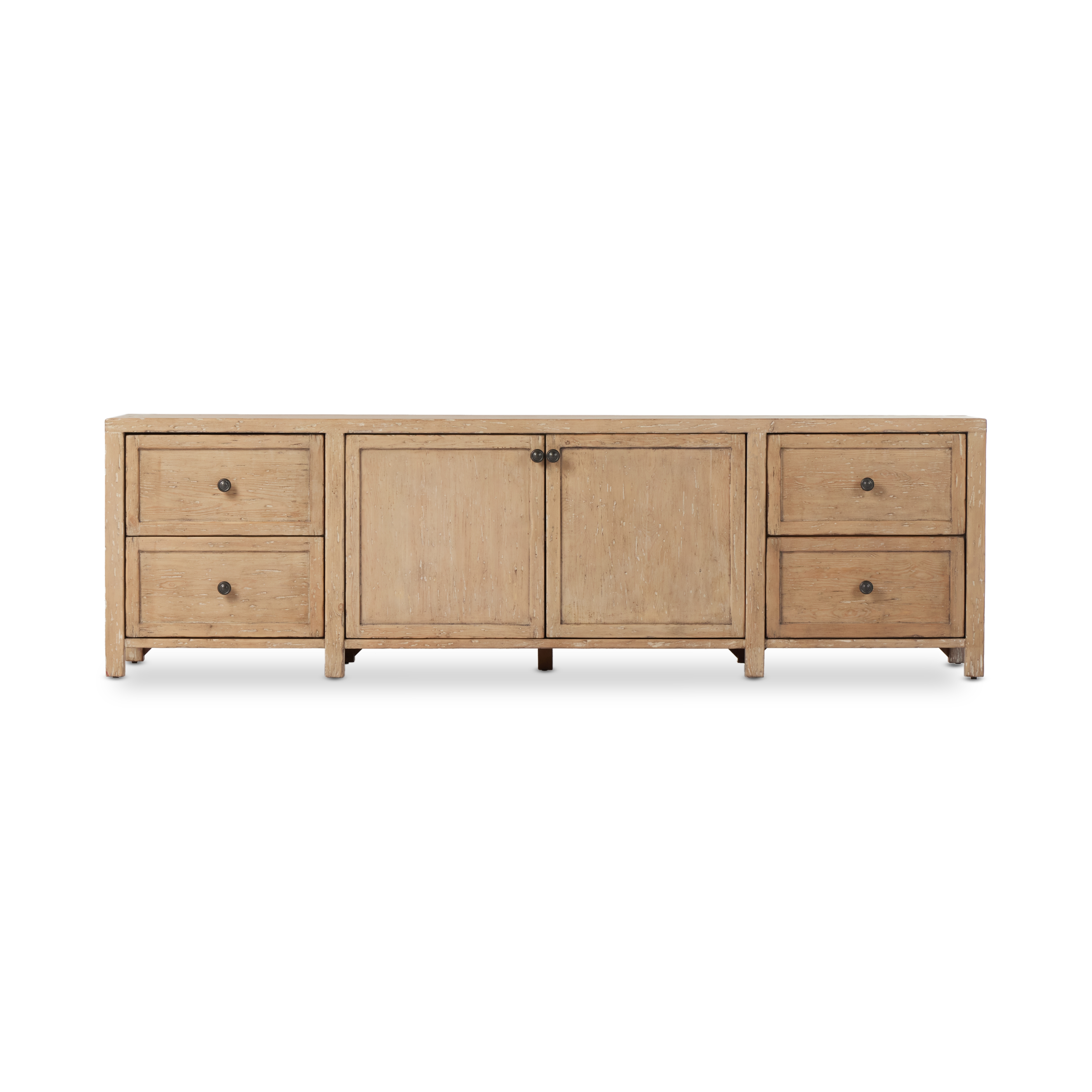 Gaines Media Console-Aged Light Pine - Image 4