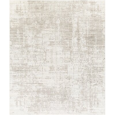 Bayer Abstract Hand-Knotted Taupe/Ivory Area Rug - Image 0