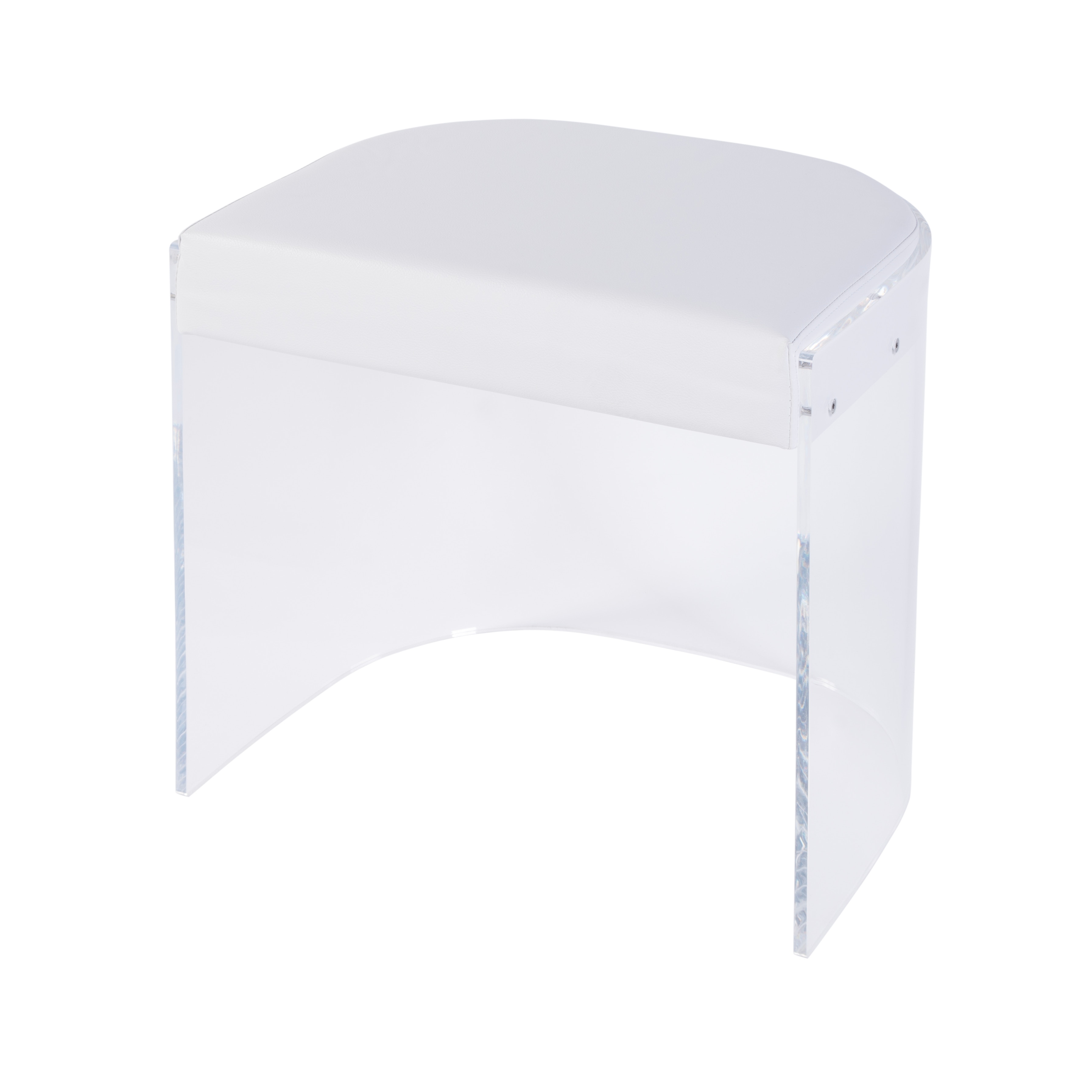 Solara Clear Acrylic Accent Stool - Image 0