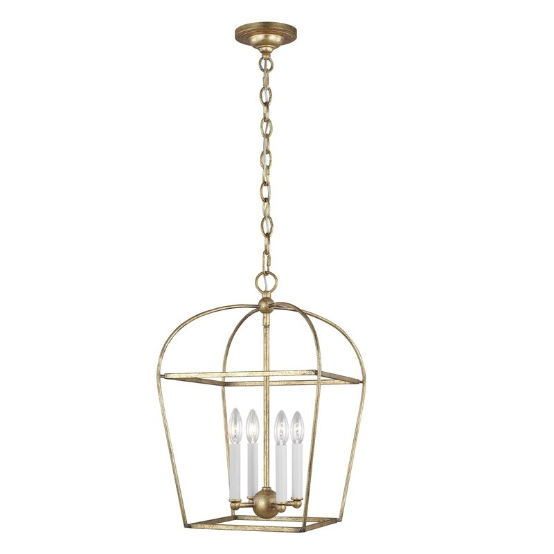 Visual Comfort Studio Stonington 4 - Light Lantern Geometric Chandelier by Chapman & Myers - Image 1