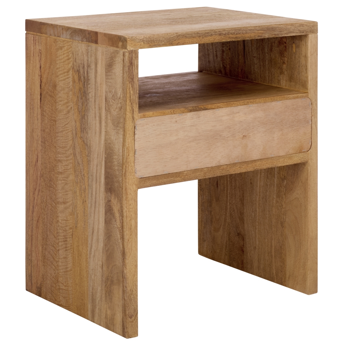 Alonzo 1 Shlf 1 Drawer Nightstand - Light Natural - Image 8