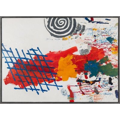 Mark Making by Robert Robinson - Floater Frame Print on Canvas - Image 0