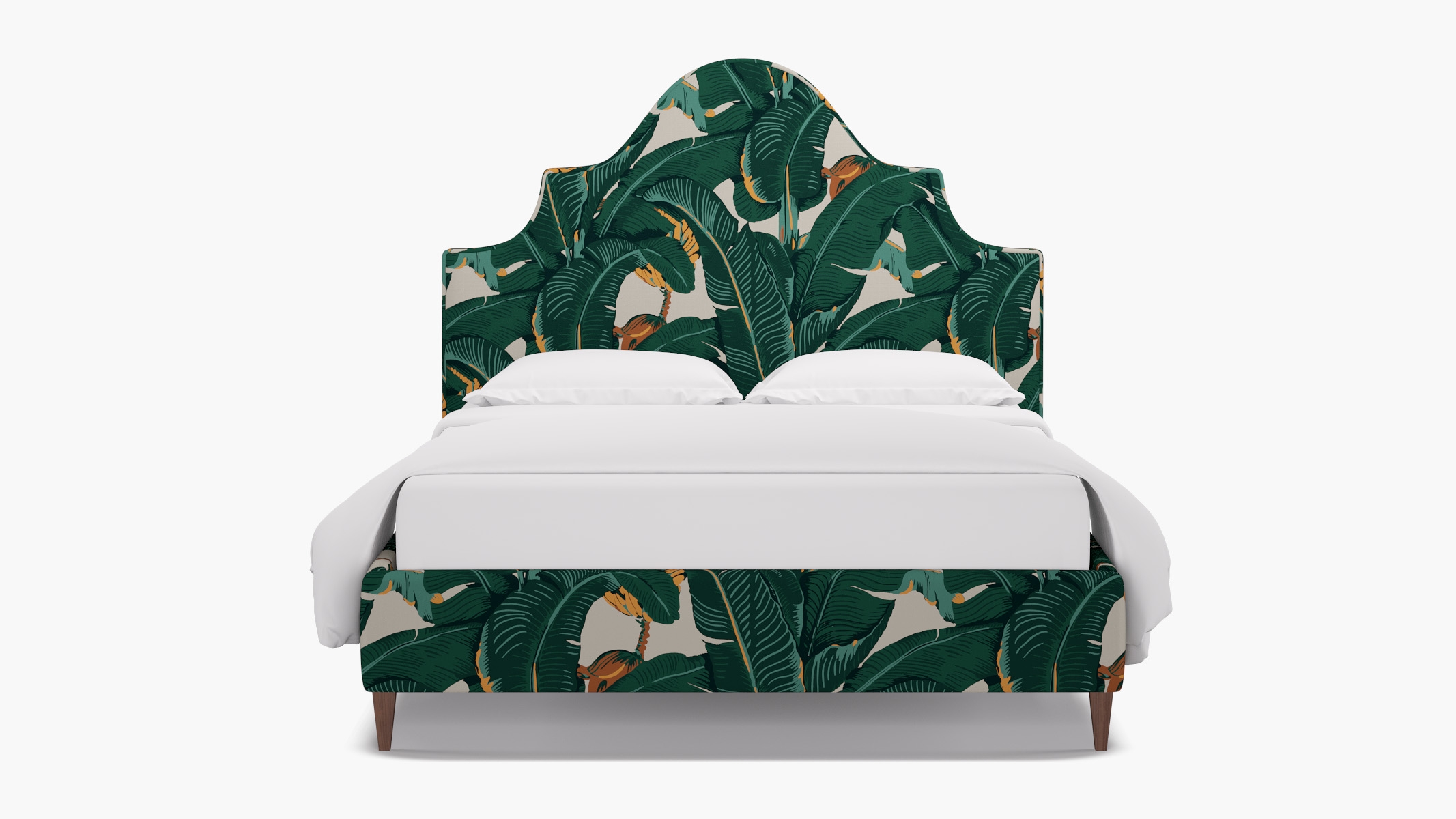 Statement Bed, Martinique®®, Walnut Square Tapered Leg, King - Image 0