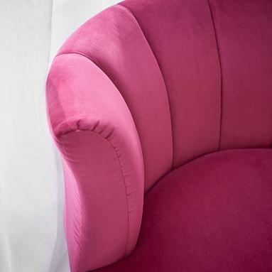 Velvet Raspberry Monique Lhuillier Tulip Lounge Chair, IDS - Image 1