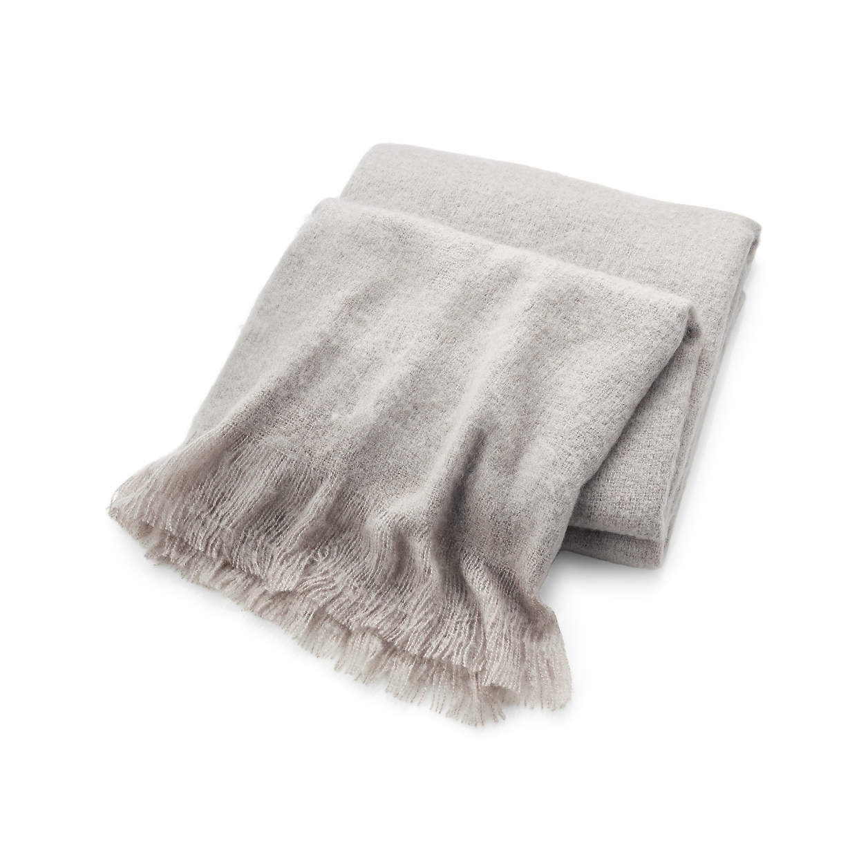 Loren Soft Throw Blanket, Gray - Image 0