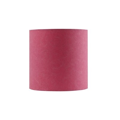 Aspen Creative 04A89EDBADB0450688D2D917B32D8C30 Transitional Drum (Cylinder) Shape Spider Construction Lamp Shade In Rose Pink, 8" Wide (8" X 8" X 8") - Image 0