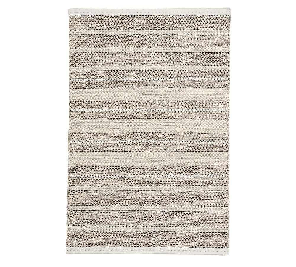Jinnie Handwoven Wool Rug , 5 x 8', Sesame - Image 0