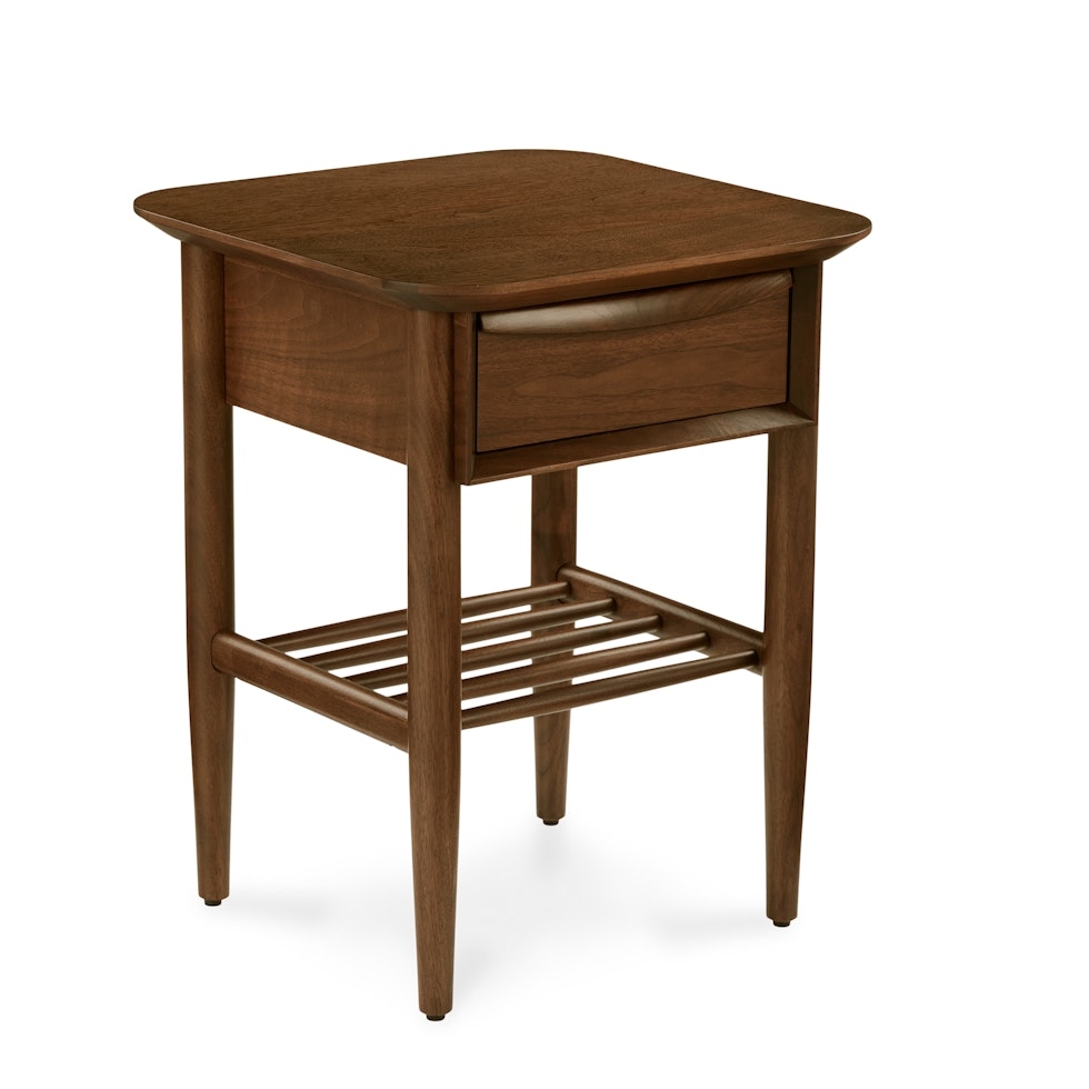 Lenia Storage Side Table - Walnut - Image 0