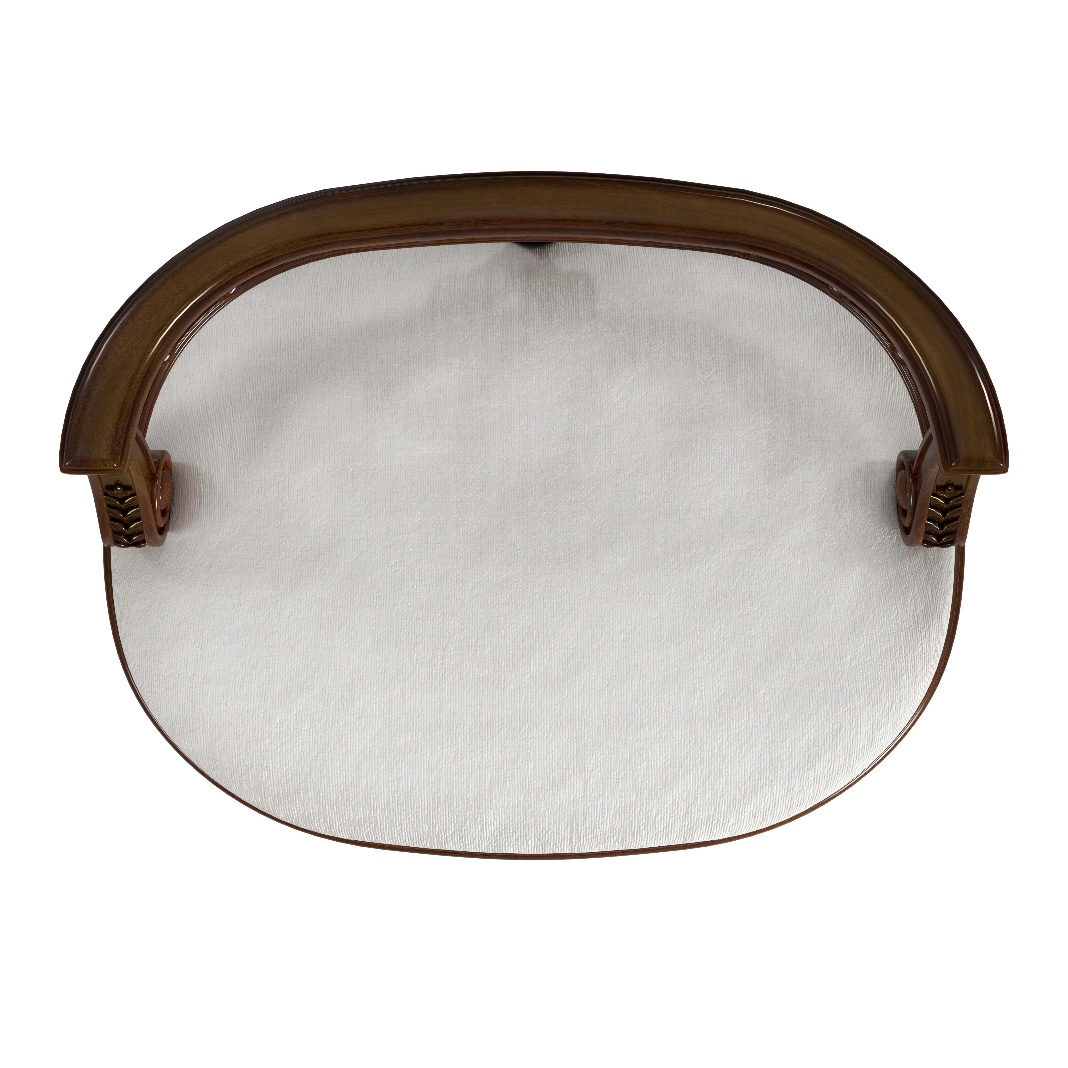 Hathaway Antique Cherry Vanity Seat - Image 2