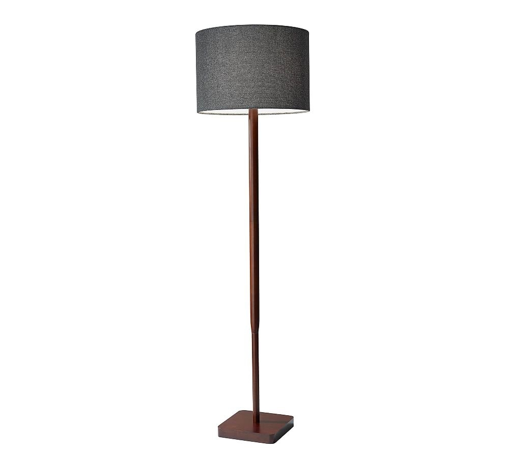 Morton Floor Lamp, Walnut - Image 0