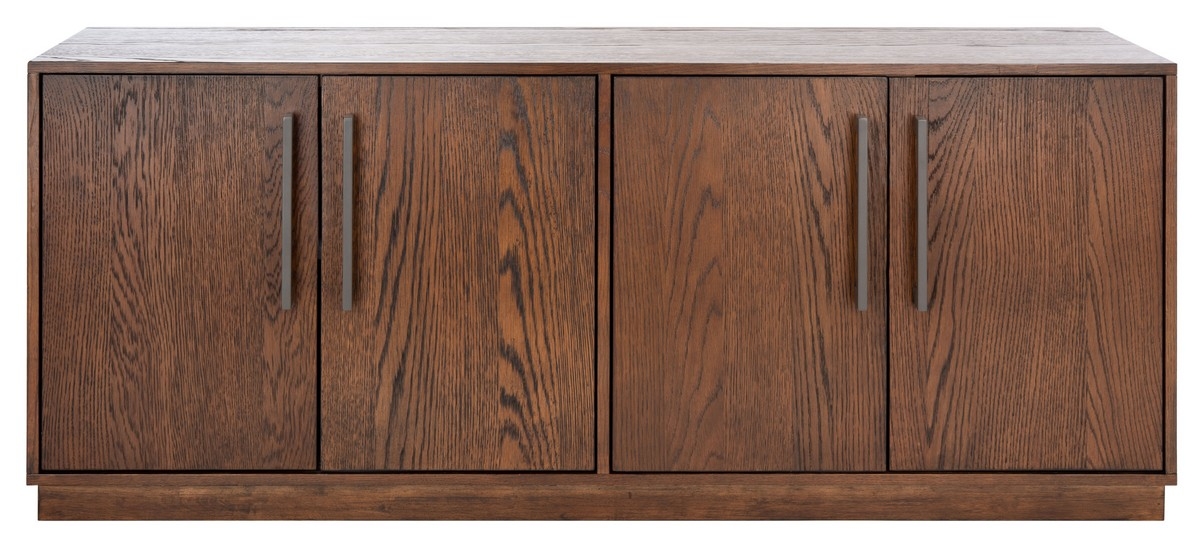 Mallory 4 Door Media Stand - Dark Brown - Image 0