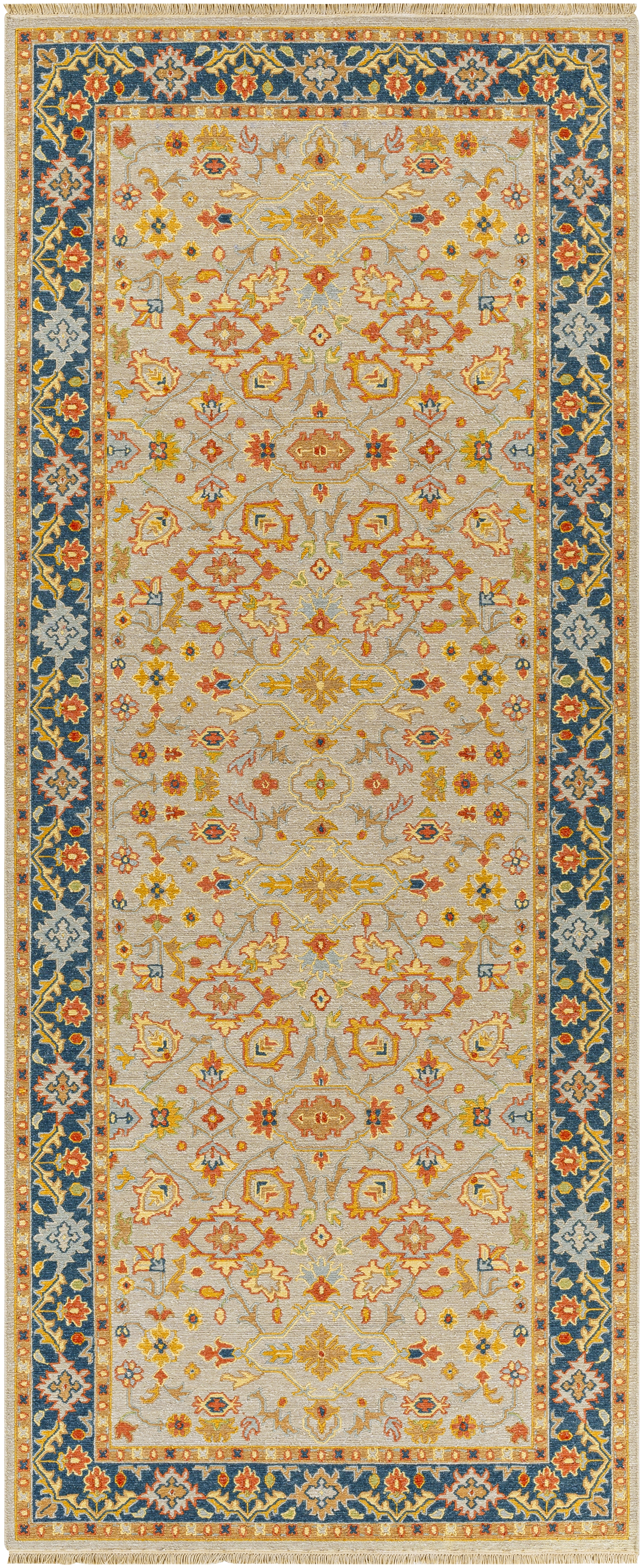 Soumek Beige Indoor 4' x 10' Handmade Rug - Image 0