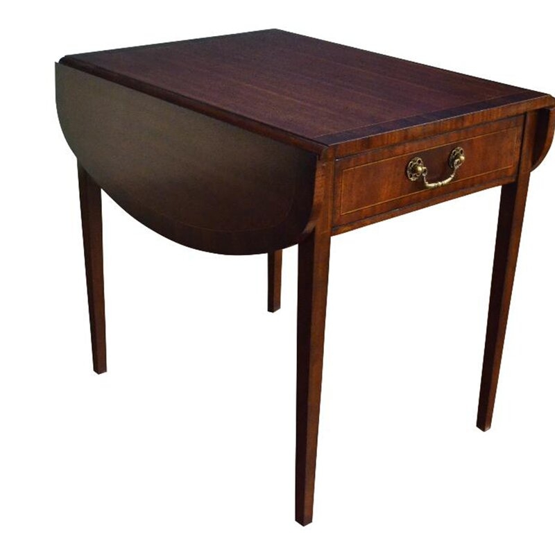 Leighton Hall Furniture Pembroke End Table with Storage - Image 0