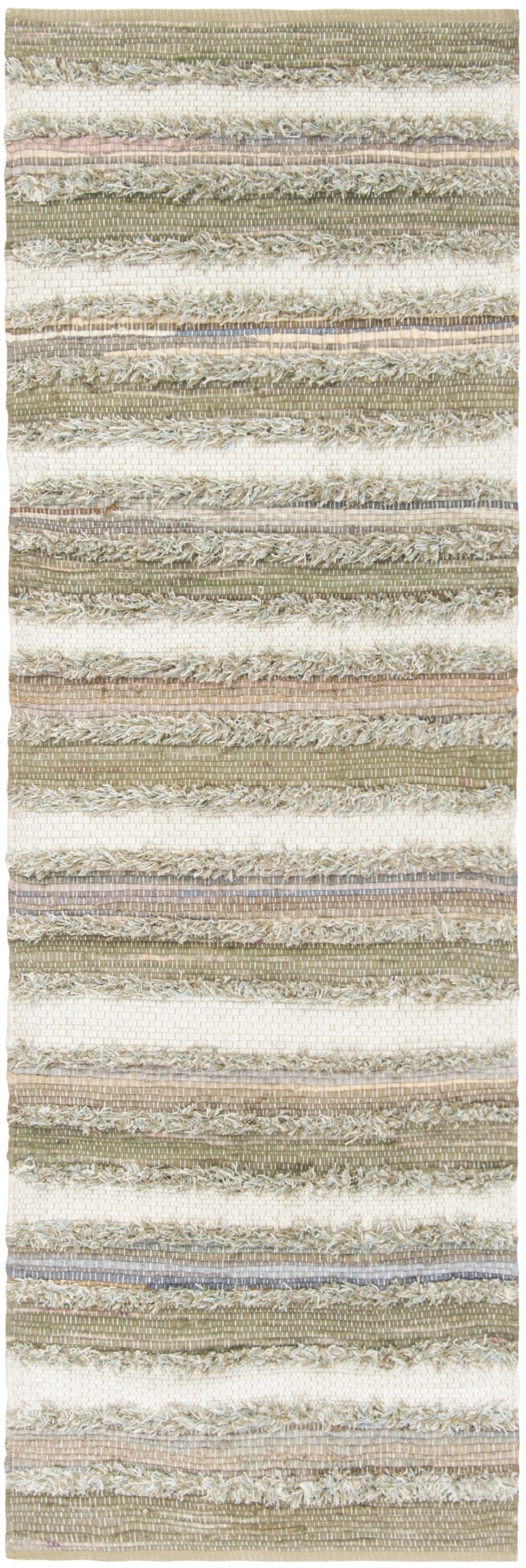 Arlo Home Hand Woven Area Rug, MTK951E, Beige/Multi,  2' 3" X 8' - Image 0