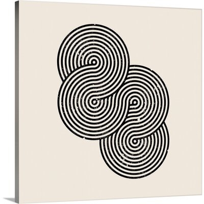 RetroGeo - Swirls II - Print on Canvas - Image 0
