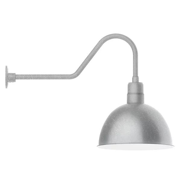 Rhoda Outdoor Gooseneck Dome Wall Sconce - Image 0
