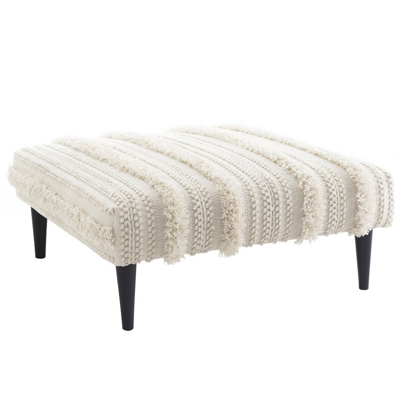 Annie Selke Home Zhara 40'' Wide Square Cocktail Ottoman - Image 0