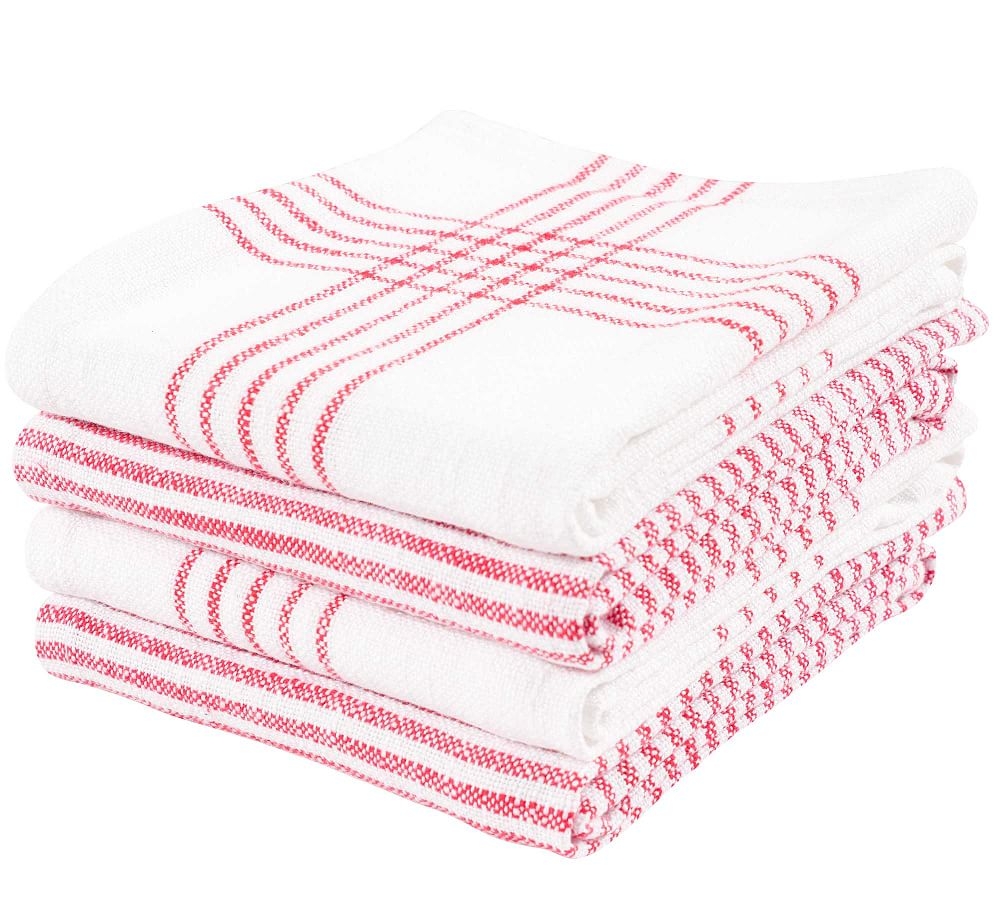 Monaco Terry Cotton Kitchen Towels, Set of 6 - Spice - Image 0