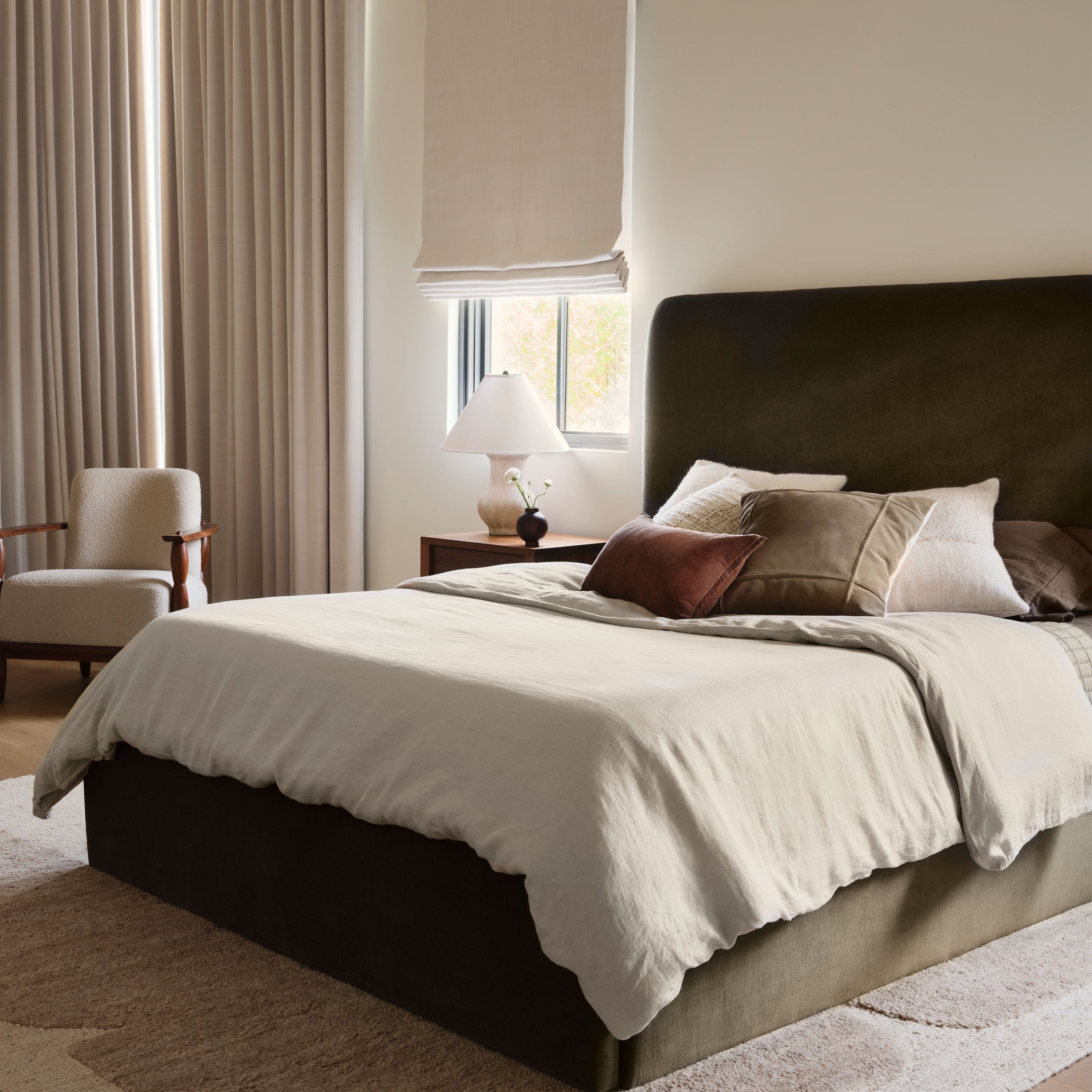 The Citizenry Alpine Bed Tall Headboard | Twin | Brown - Image 6