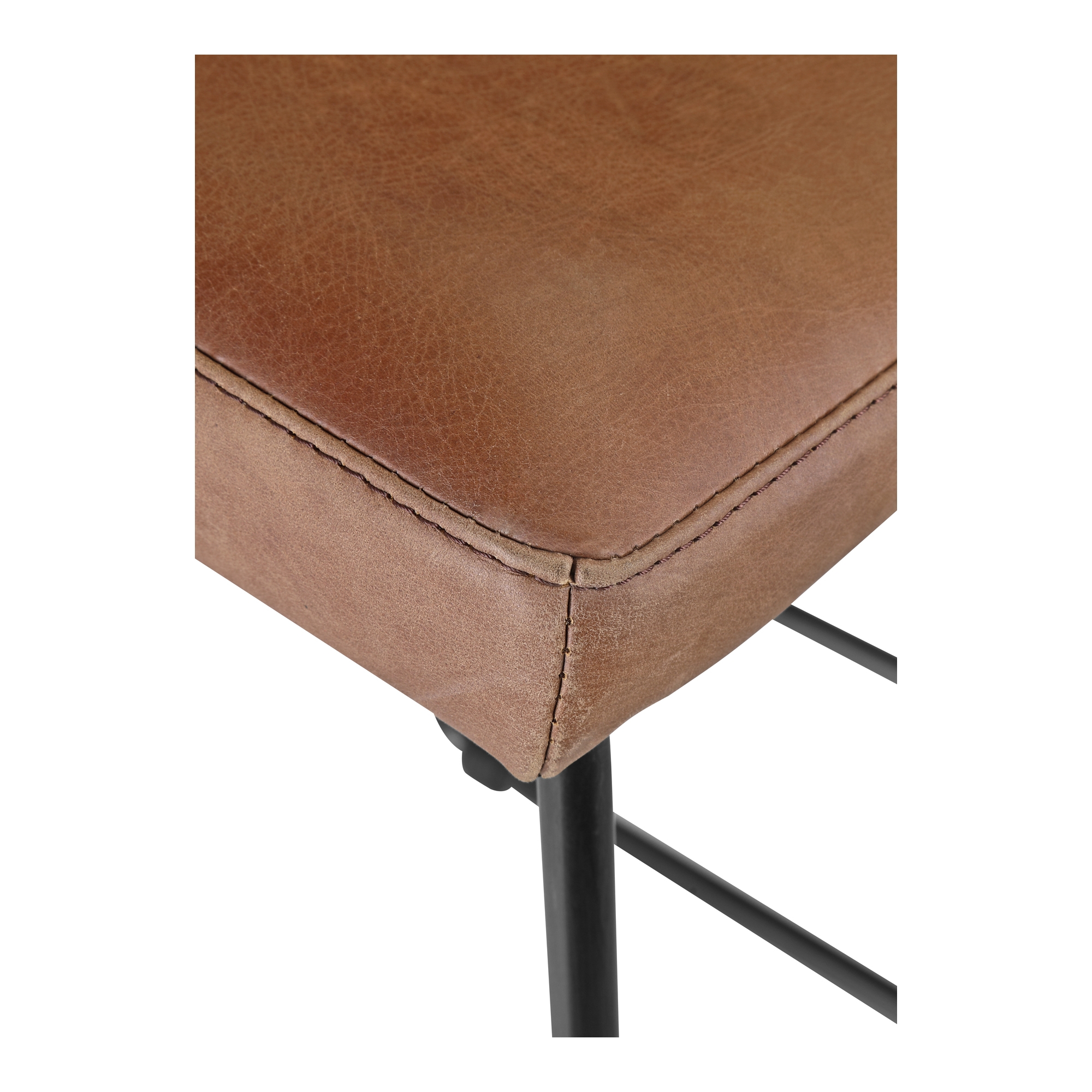 Starlet Counter Stool Open Road Brown Leather - Set Of Two - Image 5