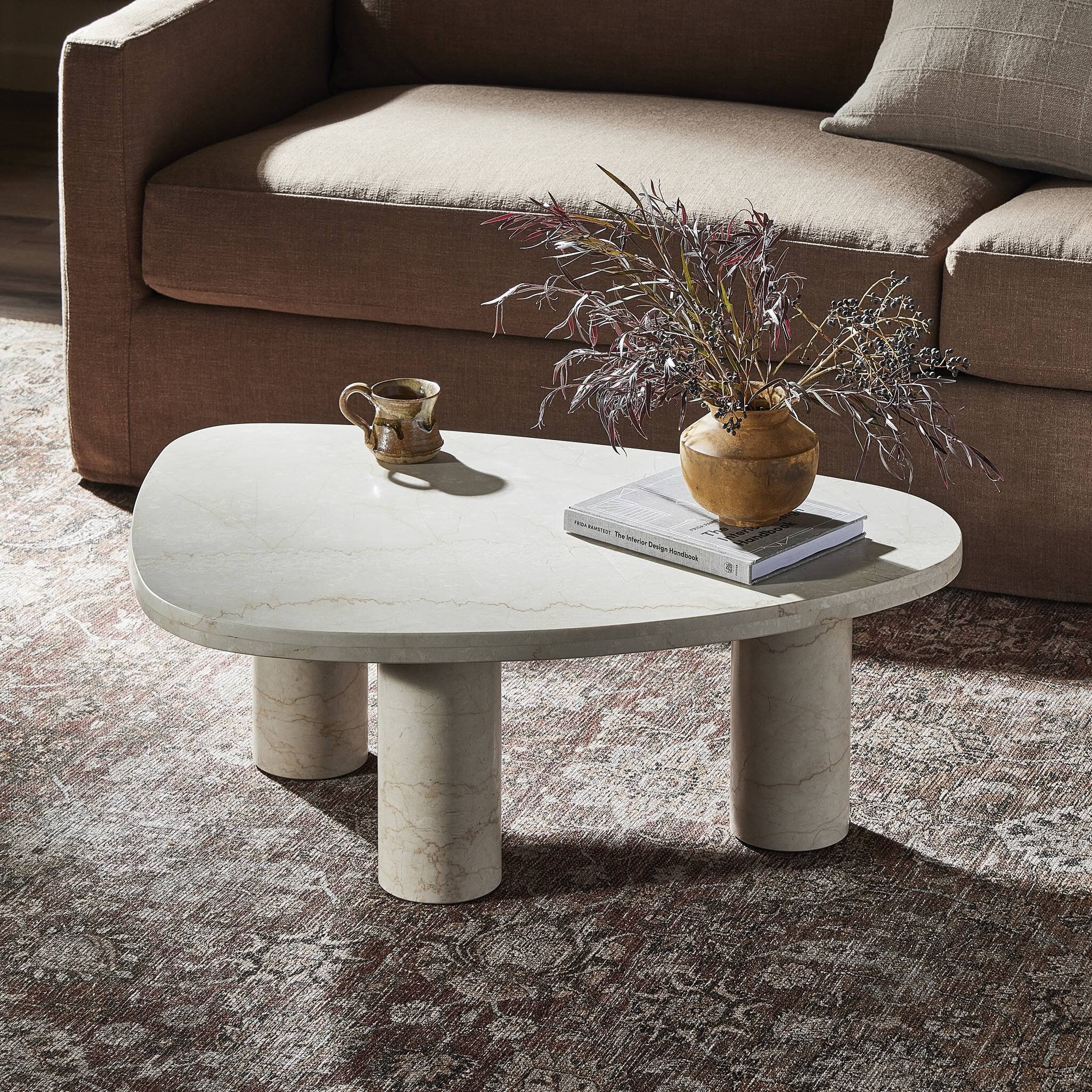 Zion Nesting Coffee Table - Cream Marble - Image 11