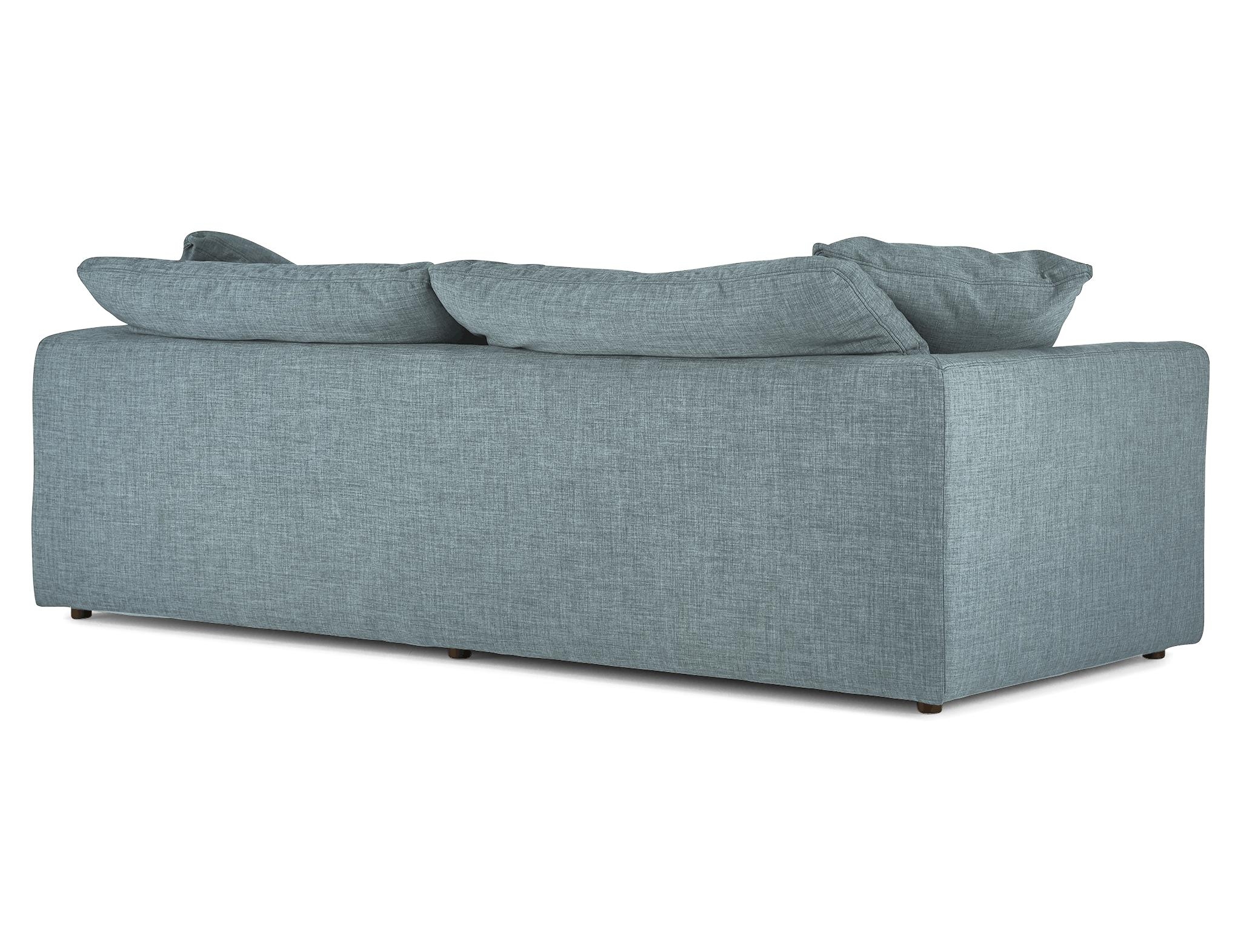 Blue Bryant Mid Century Modern Sofa - Plush Mist - Image 3