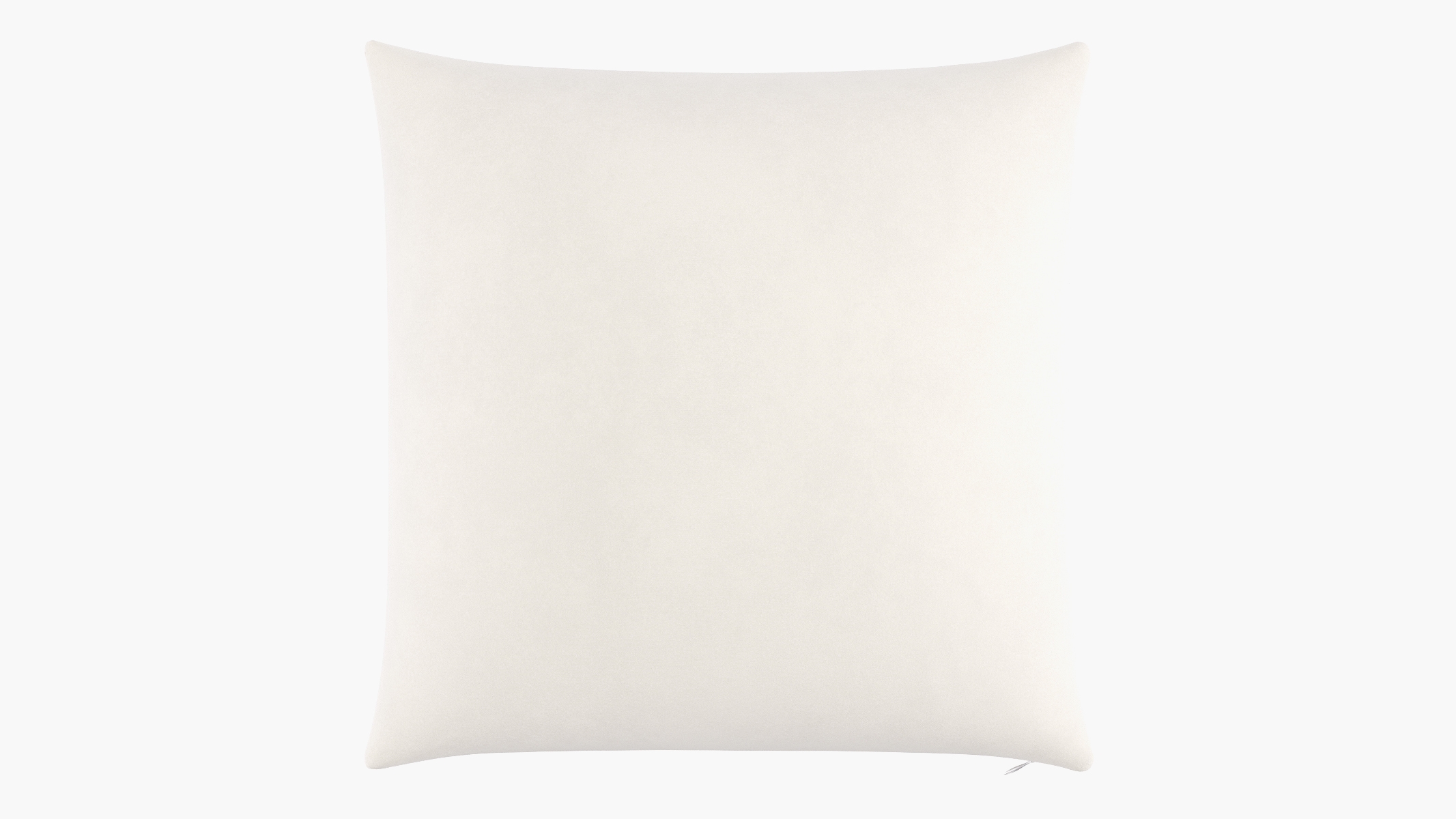 Throw Pillow 26", White Classic Velvet, 26" x 26" - Image 0