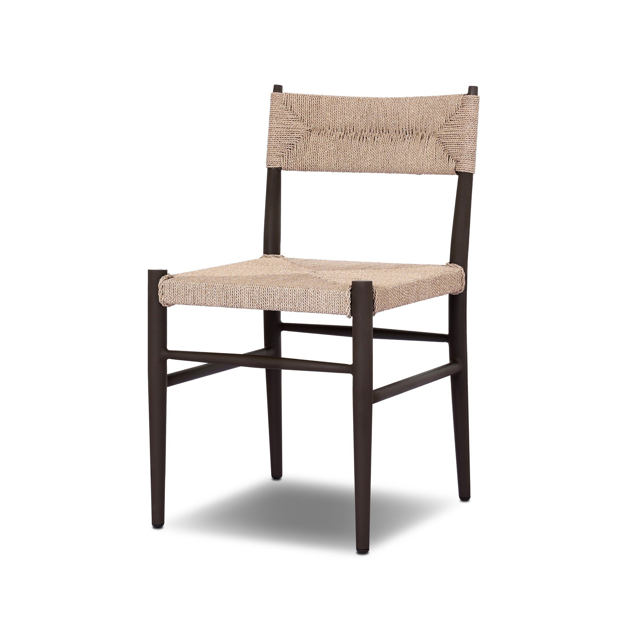 Lomas Outdoor Metal Dining Chair - Textured Dune - Image 1