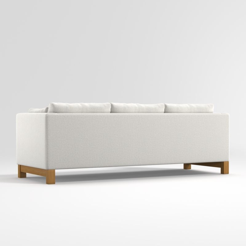 Pacific 3-Seat Track Arm Grande Sofa with Wood Legs, Bliss Cloud - Image 1